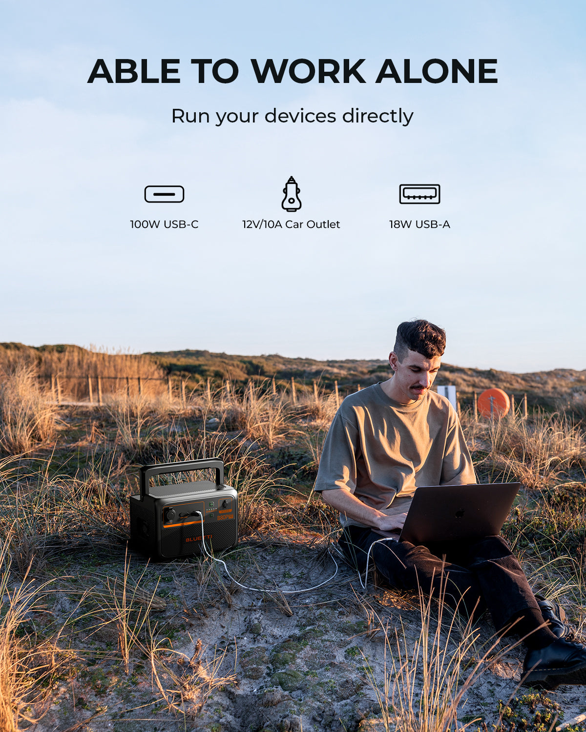 BLUETTI B80P ORKUBANKI - STÆKKUNAREINING - VATNSVARINN - IP65 - VARA HÆTTIR