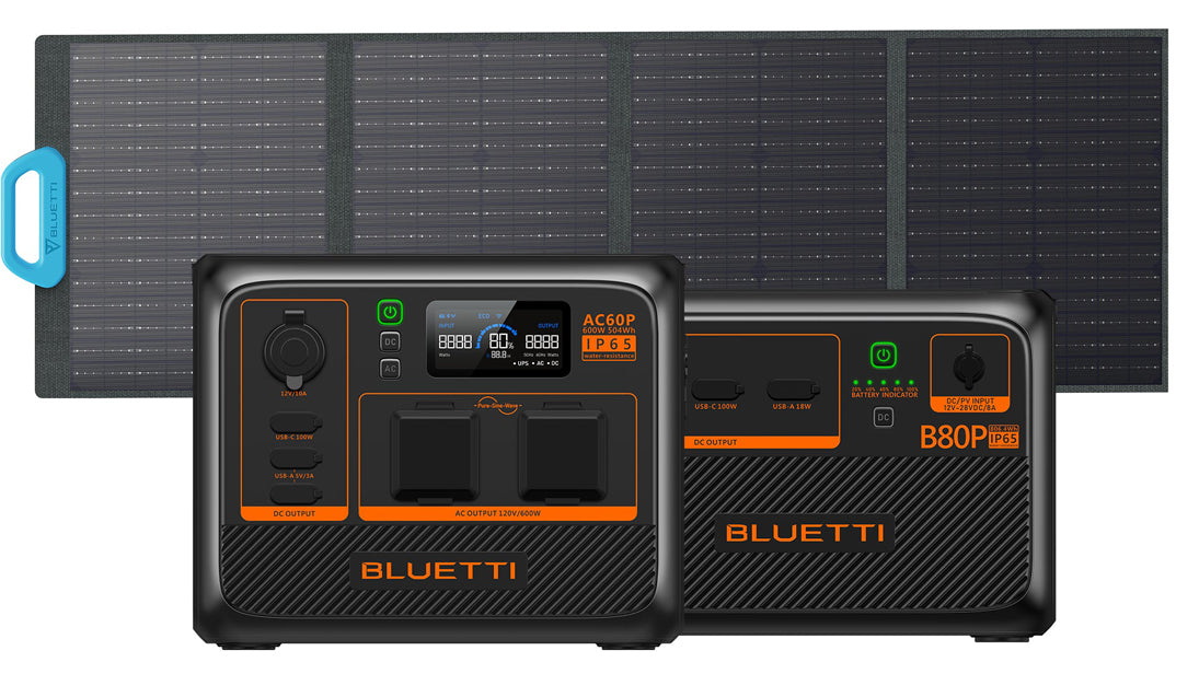 BLUETTI AC60P ORKUBANKI - 600W - VATNSVARINN - IP65 - VARA HÆTTIR