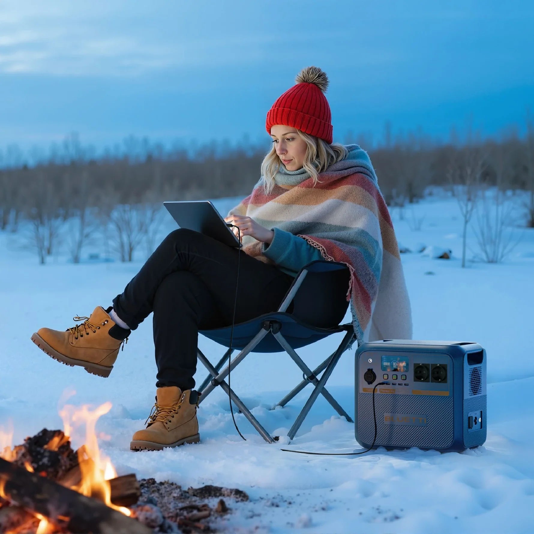 BLUETTI Pioneer Na Sodium | 1.500W 900Wh - Fullkominn fyrir mikinn kulda!