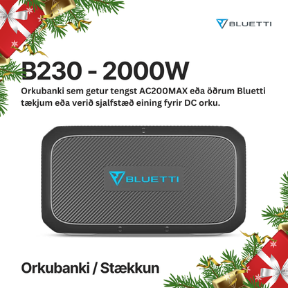 BLUETTI B230 ORKUBANKI - STÆKKUN