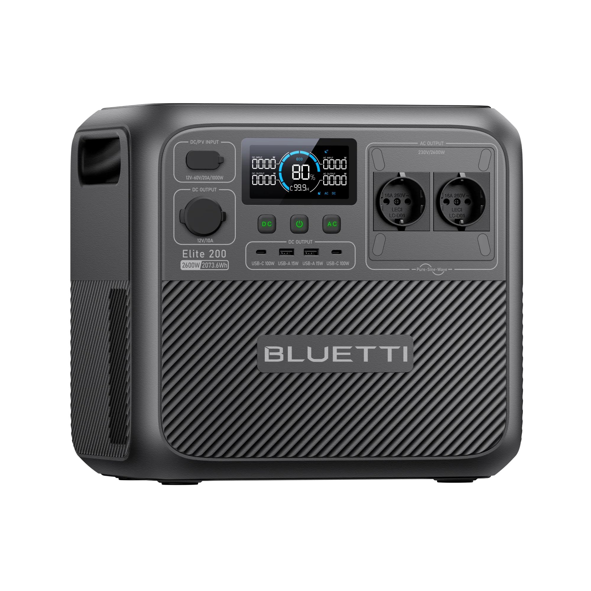 NÝTT!! BLUETTI Elite 200 V2 ORKUBANKI - 2600W 2073Wh